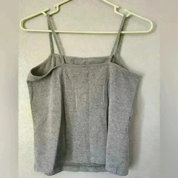 ❤️ Wild Fable Size Large Gray Crop Spaghetti Strap Tank Top - Picture 2 of 2